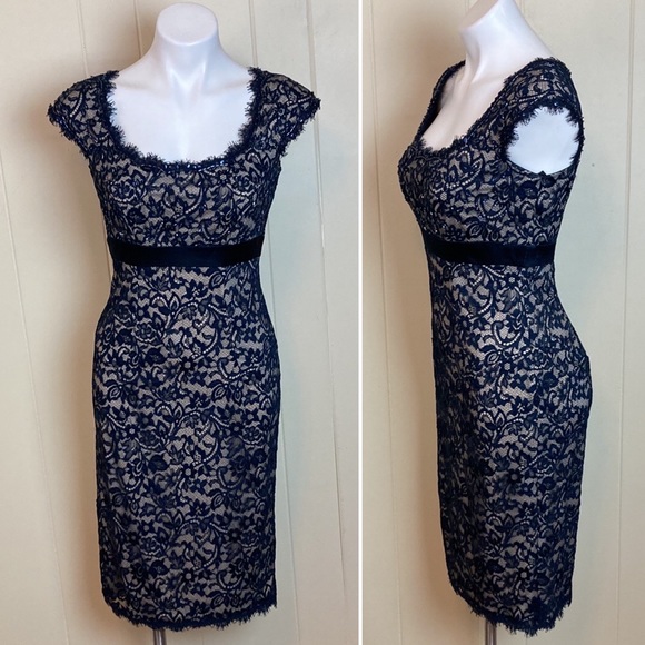 Tadashi Shoji Dresses & Skirts - Tadashi Formal Lace Party Dress 6 Evening Date Night Cocktail Sheath Dress